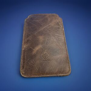 LeatherTex Slide In Wallet- Bourbon Brown